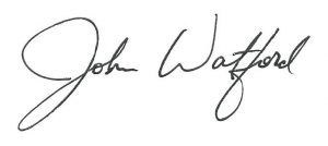 Dr. John Watford signature