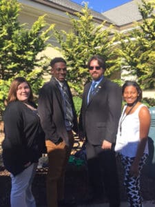 2.Pictured from left to right are Crisp County Center PBL members Lisa Ray, Christian Powell, D.W. Persall, and Mykaula Harvey in Stone Mountain at the recent Georgia Fall Leadership Conference.