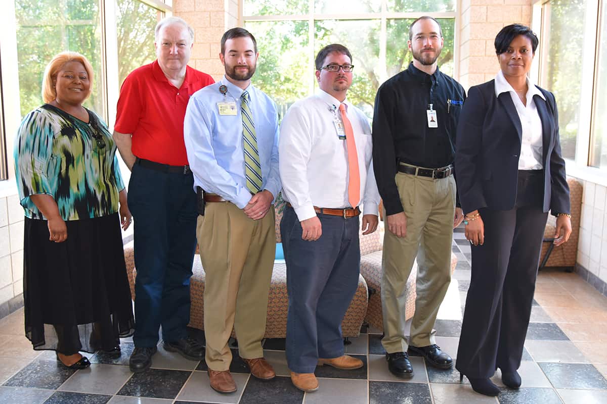 The Computer Information Systems advisory committee at SGTC is, from left to right: Dr. Andrea Oates, Nelson McCrary, Will Patterson, Michael Wilson, Chris Saunders, and Andrea Ingram.