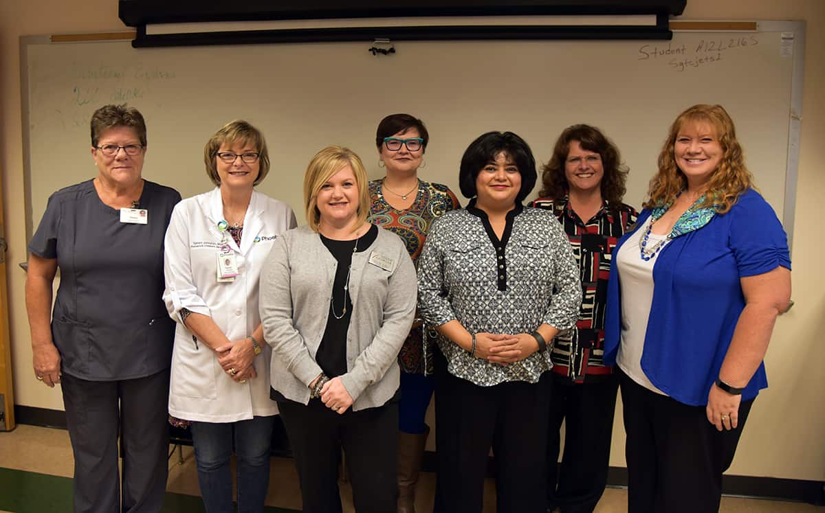 Pictured from left to right are Practical Nursing advisory committee members Debra Webb, Tammi Johnston, Christine Rundle, Sheri Arial, Sandhya Muljibhai, Vanessa Wall and Jennifer Childs.