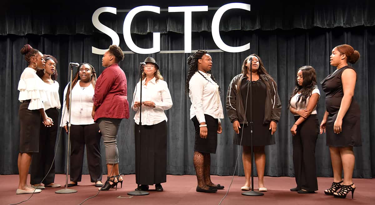 The SGTC Gospel Choir delivered musical selections throughout South Georgia Technical College’s annual Black History Month program.