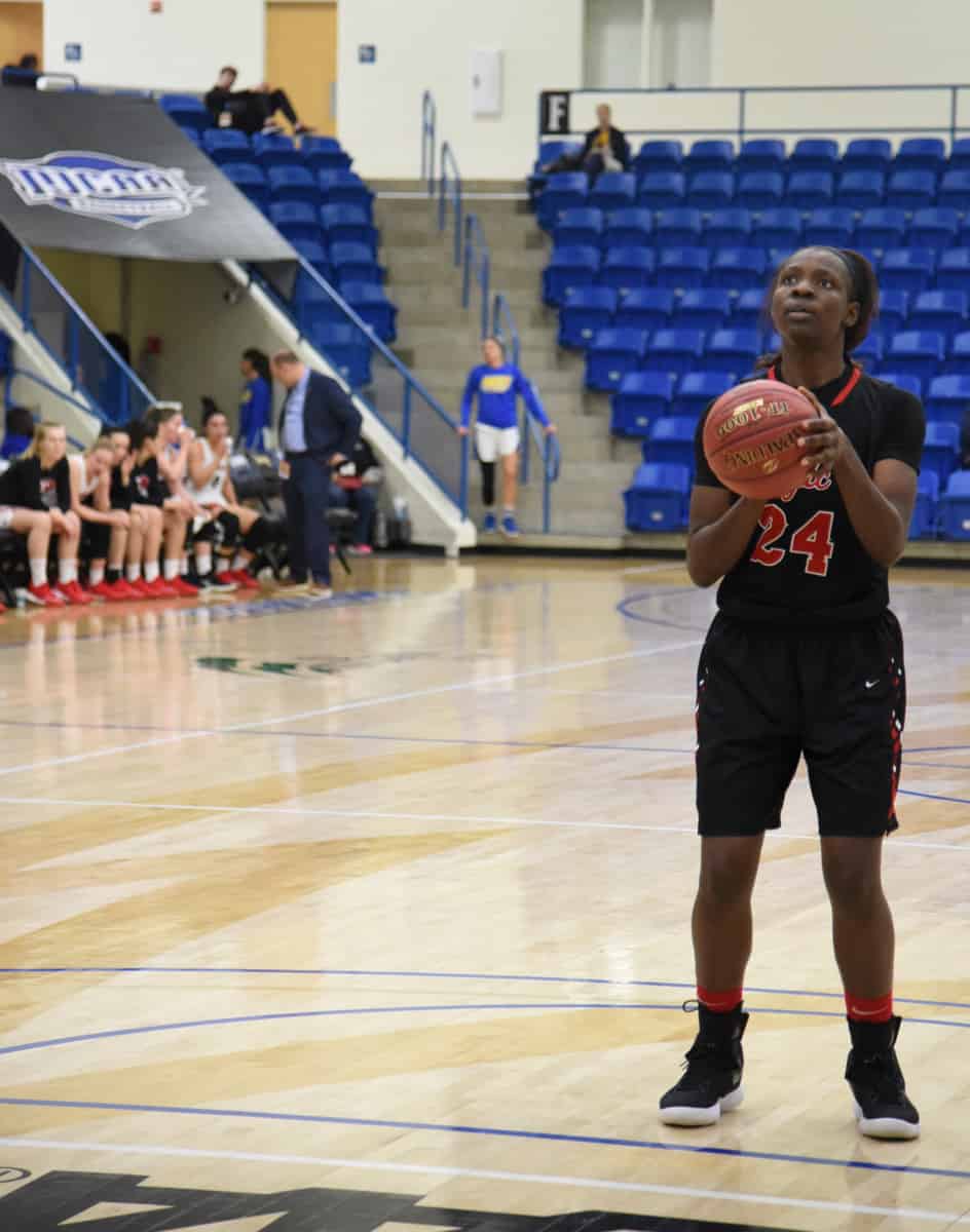 Esther Adenike, 24, came up with 15 points and 11 rebounds against Casper.