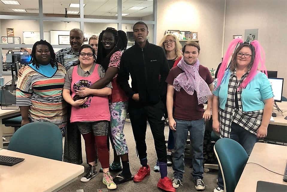 South Georgia Technical College’s business technology program on the Crisp County Center shows their participation during the recent Spirit Week event on campus.