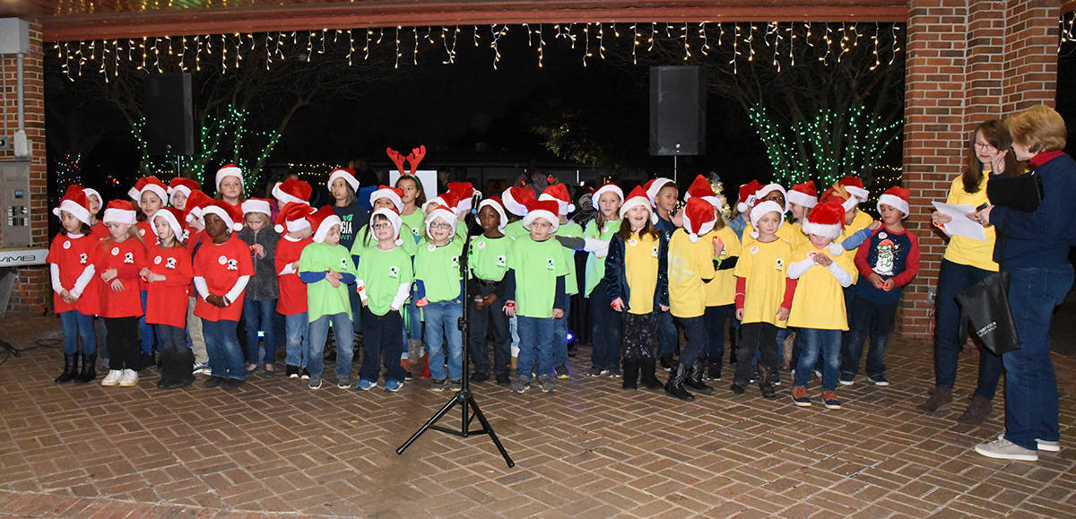 The Furlow Charter School choir performed Christmas favorites at the South Georgia Tech “Light Up Your Future” event.