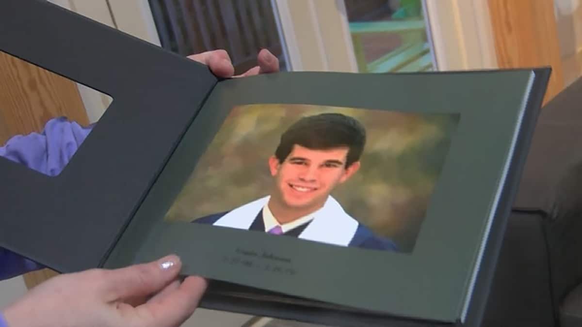 Adrian “Goose” Johnson from his high school graduation.