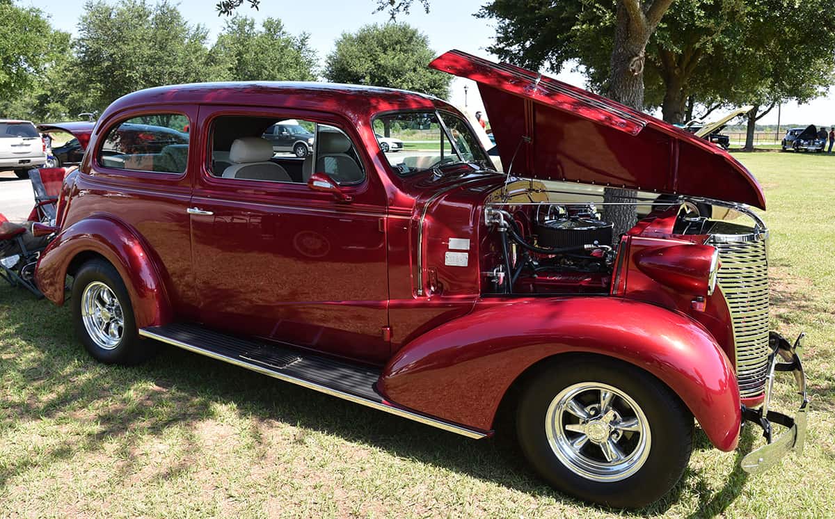 Buddy Holloman was the second place winner in the 1900 – 1993 Best of Show with his 1938 2-door Sedan.