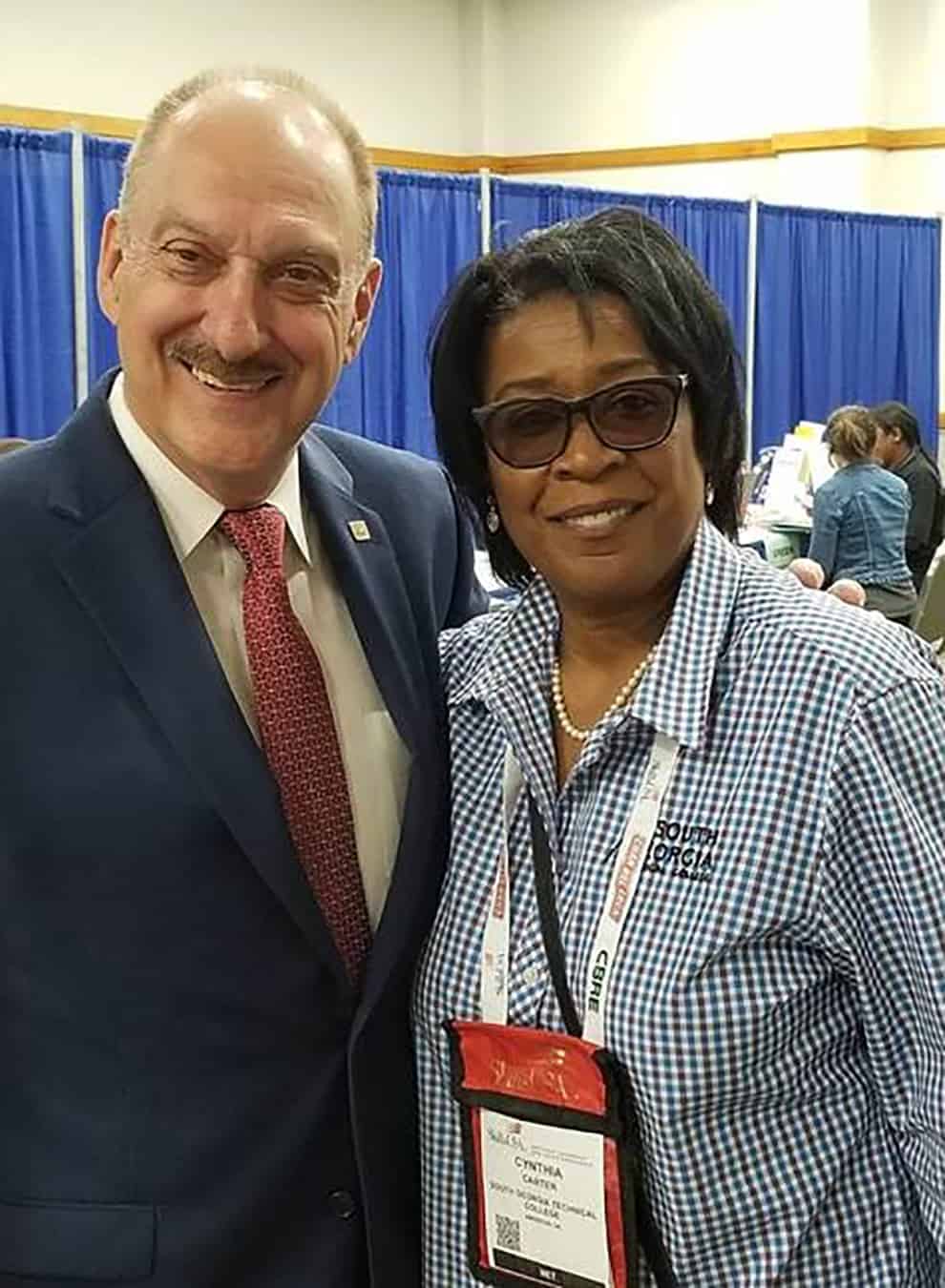 Tim Lawrence, Executive Director of SkillsUSA and Cynthia Carter, Director of Career Services, TCSG State Planning Committee member, and National NET member.