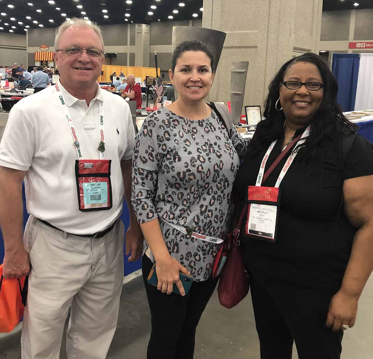 SGTC’s Charles Christmas, Victoria Herron and Dr. Michele Seay Small are shown above at the SkillsUSA National Competition.