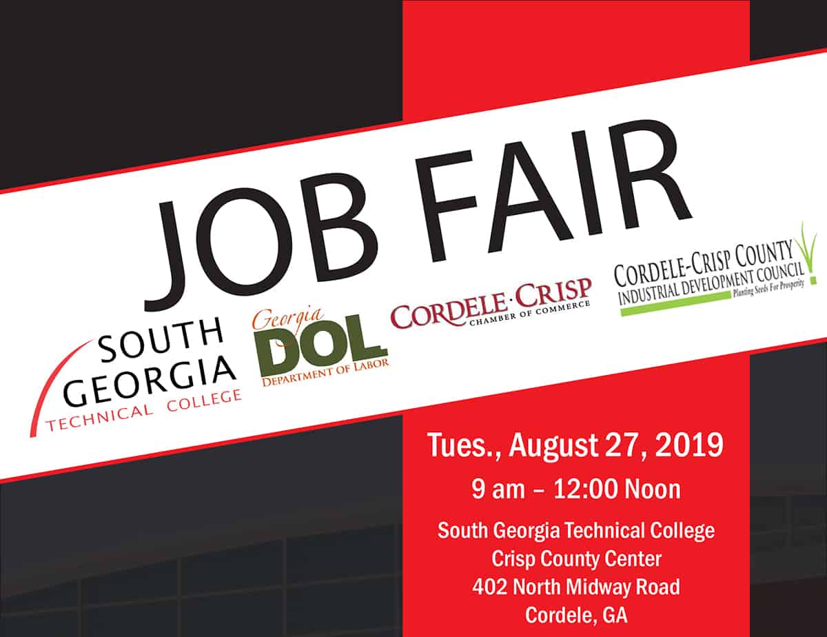 South Technical College to Host Job Fair on Cordele Campus SGTC