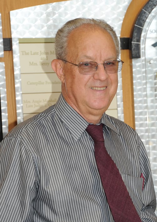 Charles Eames of Waycross is shown above when he visited the South Georgia Technical College campus.