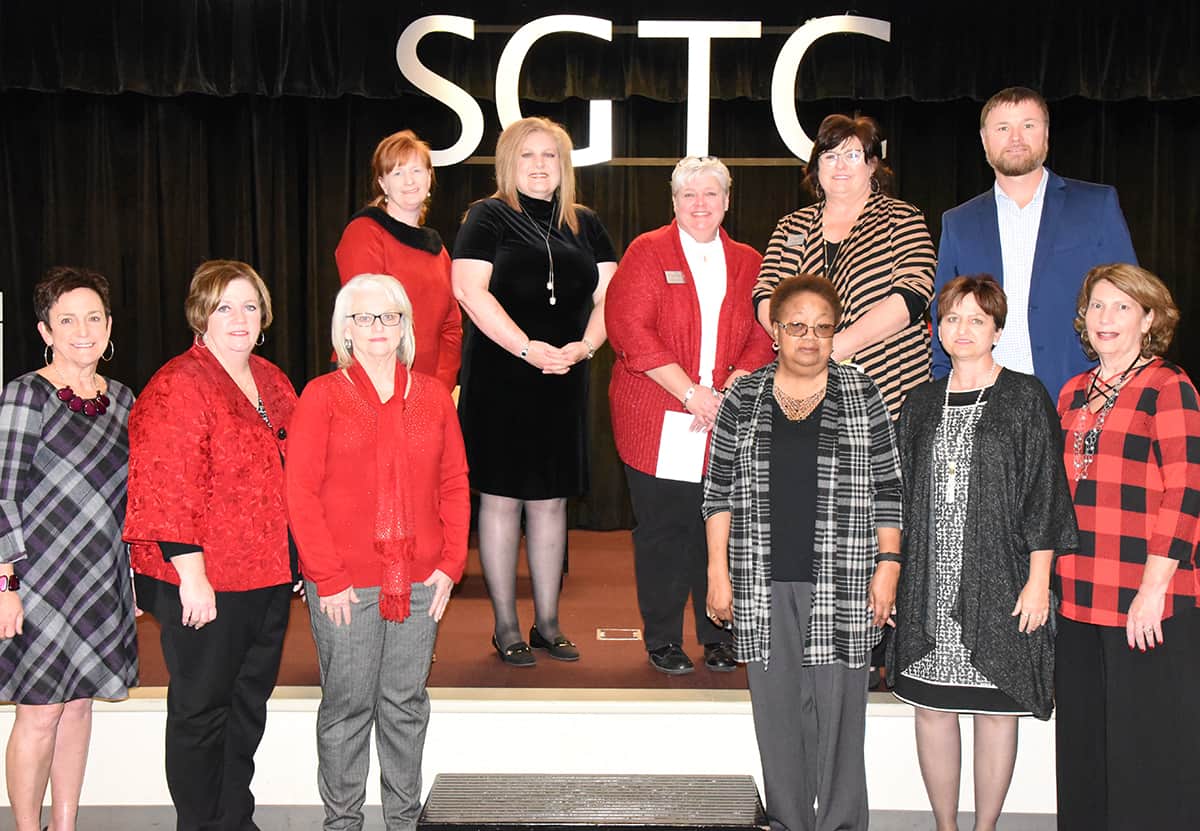 Shown above with SGTC Dean of Adult Education Lillie Ann Winn are the instructors and staff in the SGTC Adult Education department.