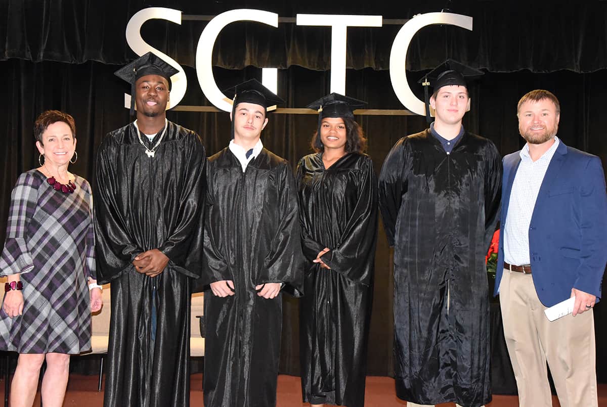 Shown above are the Crisp County South Georgia Technical College GED graduates and their instructor.