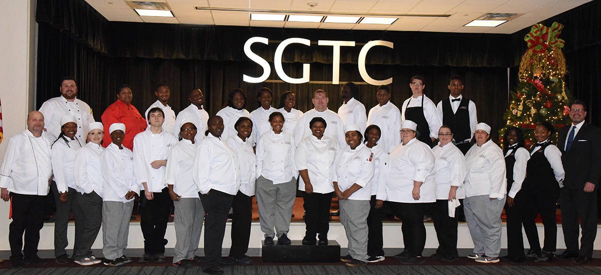 SGTC Americus and Crisp County Culinary Arts students who helped prepared the food for the event are shown above.