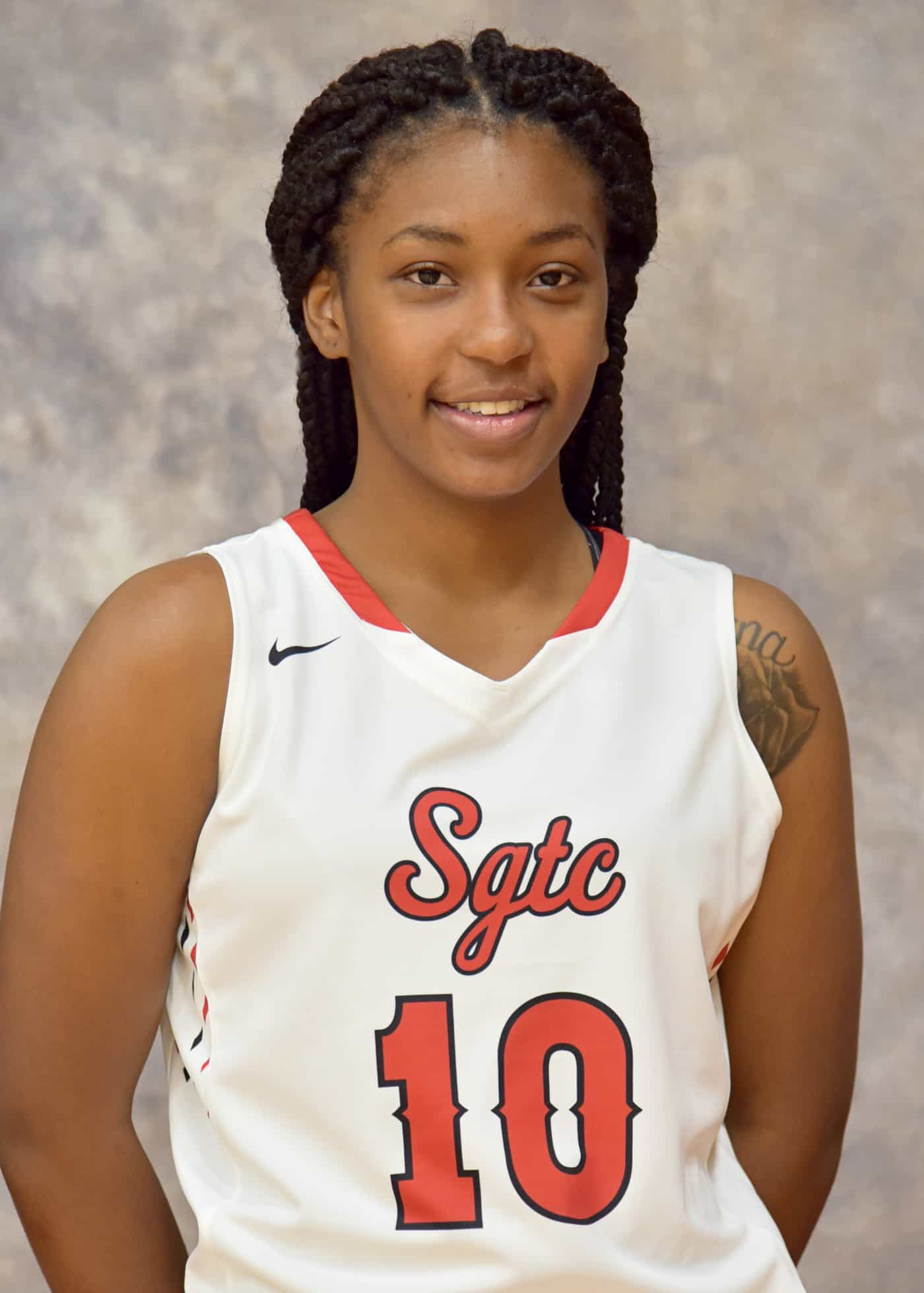 La’Deja James,10,  is shown above as a sophomore at South Georgia Technical College.