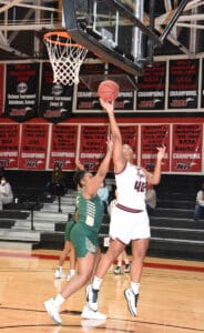 NIya McGuire (40) led the Lady Jets in scoring against East Georgia.