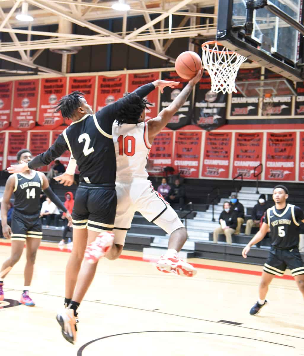 Marvin McGhee, 10, led the Jets in scoring against Andrew College and East Georgia College.