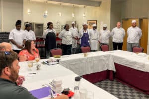 SGTC Culinary Arts students prepared and served a meal at a recent meeting of the South Georgia Technical College Culinary Arts Advisory Committee.