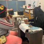 Nail Tech students in class