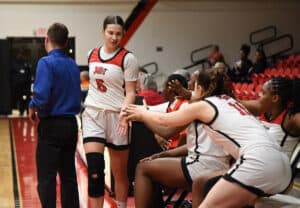 Greta Carollo, 5, led the Lady Jets in scoring with 32 points against Southern Crescent.