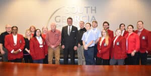 Shown above with SGTC President Watford are the SGTC State SkillsUSA medalists and their instructors.