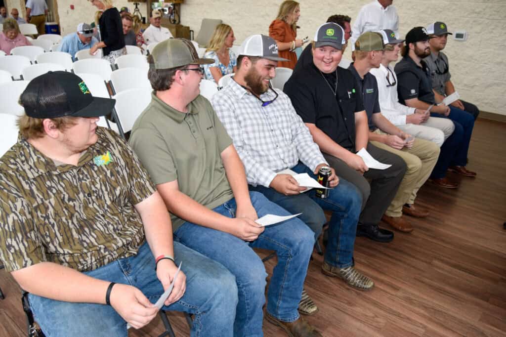 Graduates of the SGTC John Deere Ag Tech program await the start of the recent recognition ceremony on the SGTC campus in Americus.