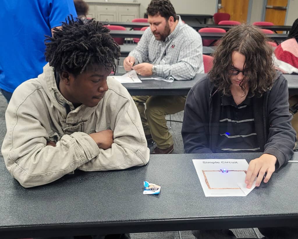 Students from the Crisp Learning Center and Crisp County Elementary recently participated in STEM activities at SGTC’s Crisp County Center.