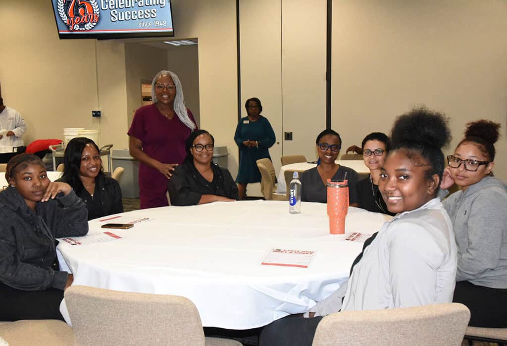 Attendees at the SGTC first-generation student event