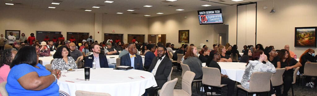 Attendees at the SGTC first-generation student event