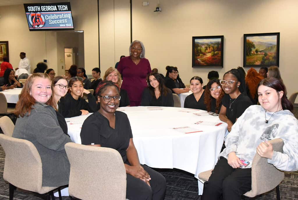 Attendees at the SGTC first-generation student event