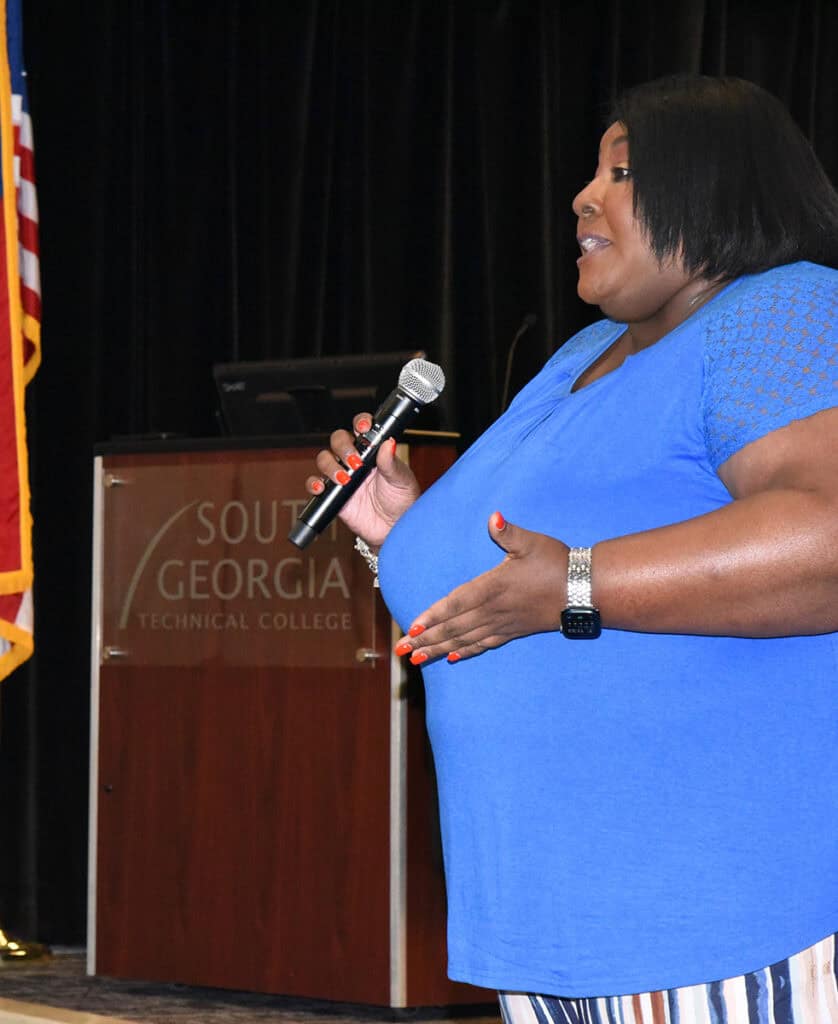 Attendees at the SGTC first-generation student event