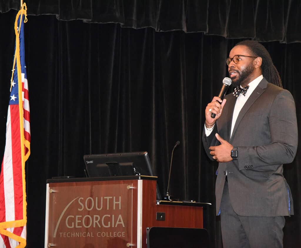 Attendees at the SGTC first-generation student event