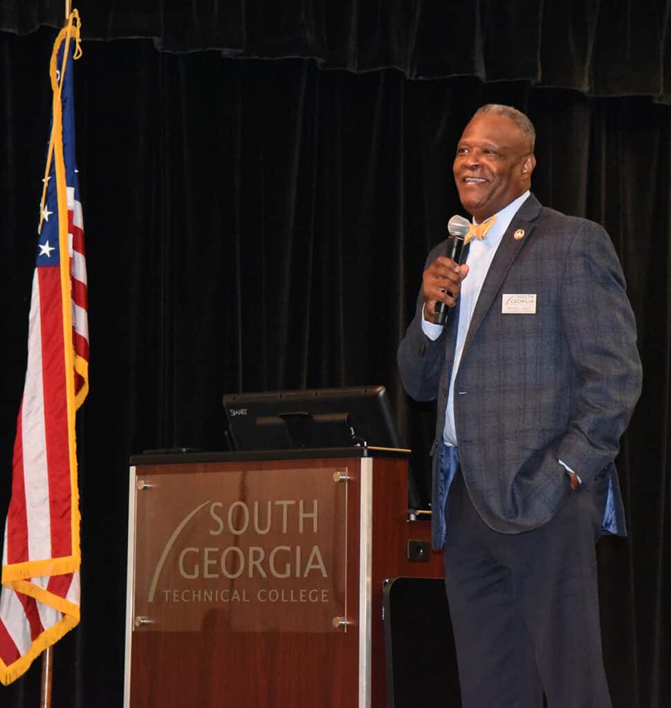 Attendees at the SGTC first-generation student event