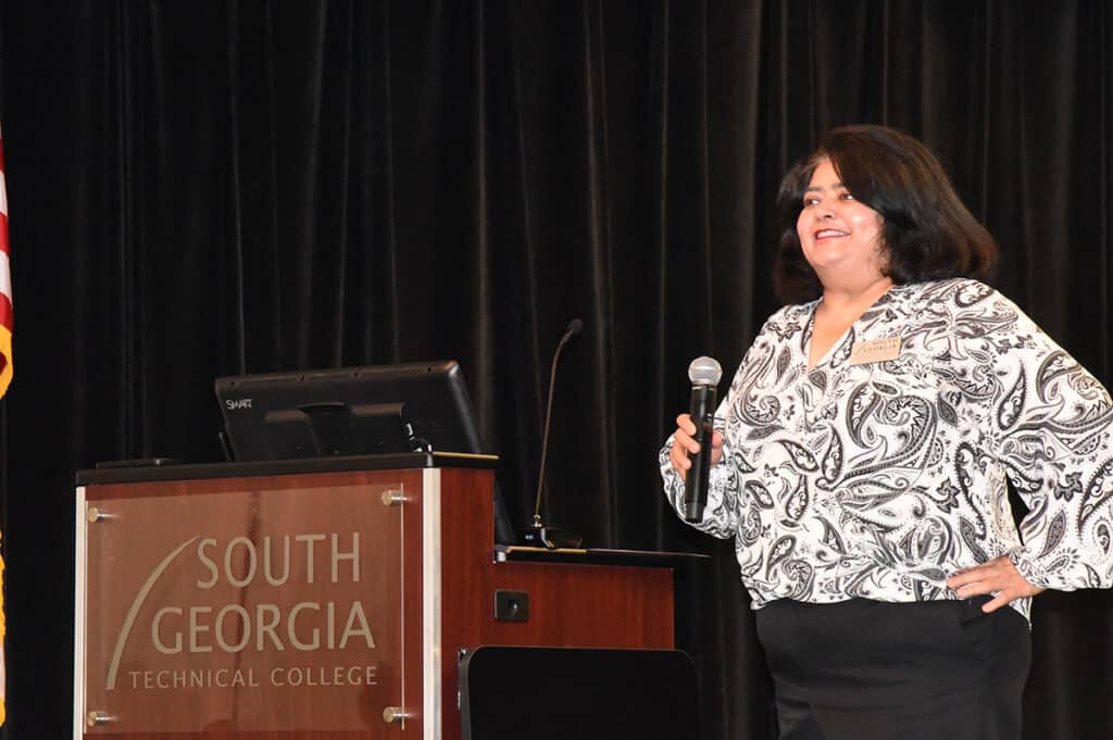 Attendees at the SGTC first-generation student event