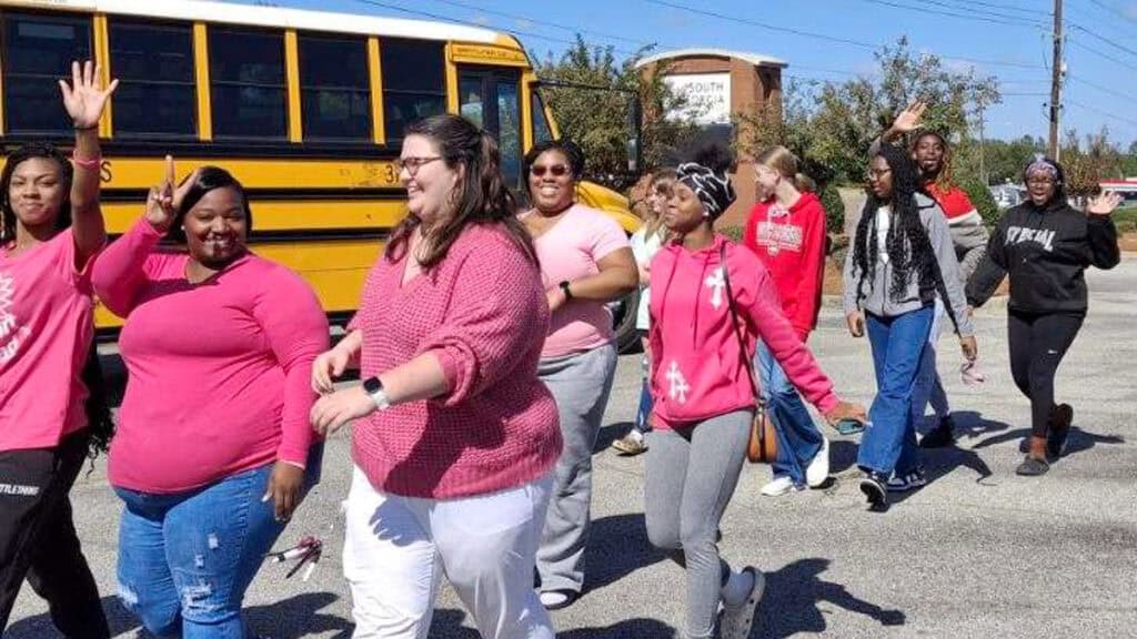 SGTC Crisp County Center Breast Cancer Awareness Day activity