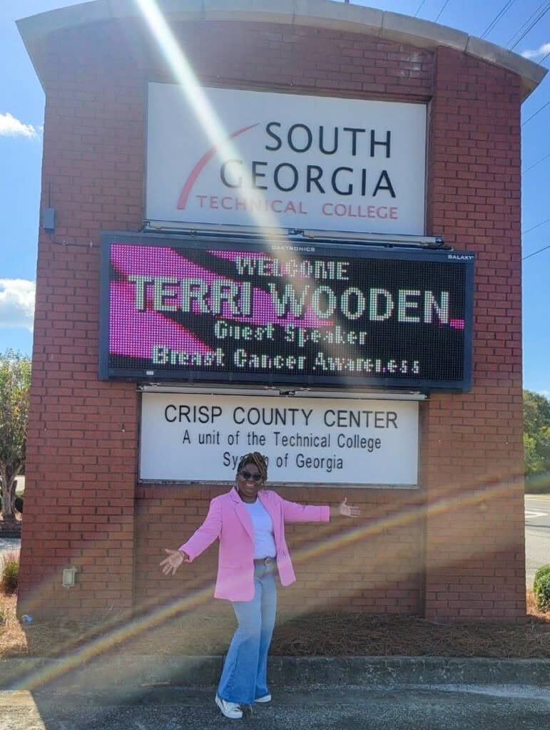 SGTC Crisp County Center Breast Cancer Awareness Day activity