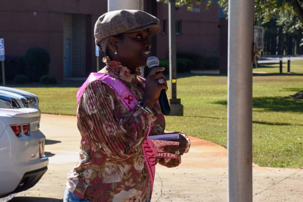 Participants in the SGTC breast cancer awareness day event