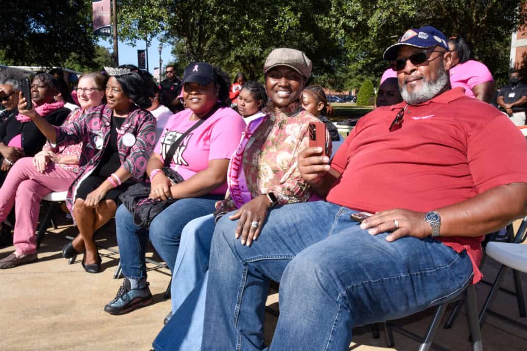 Participants in the SGTC breast cancer awareness day event