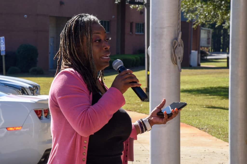 Participants in the SGTC breast cancer awareness day event