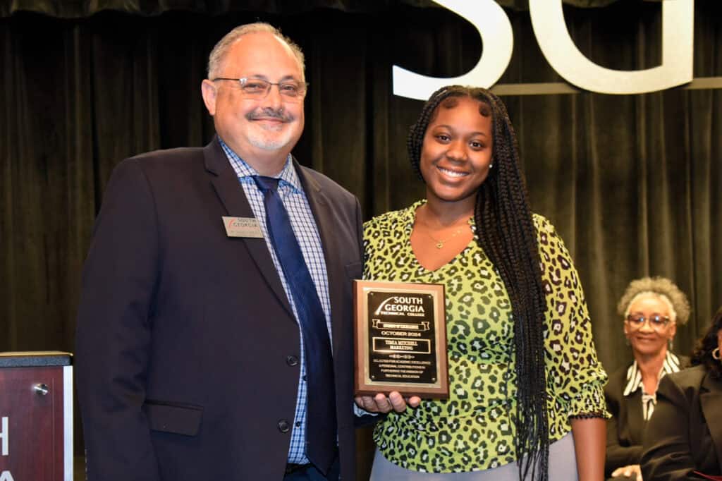 Photo of SGTC Student of Excellence ceremony