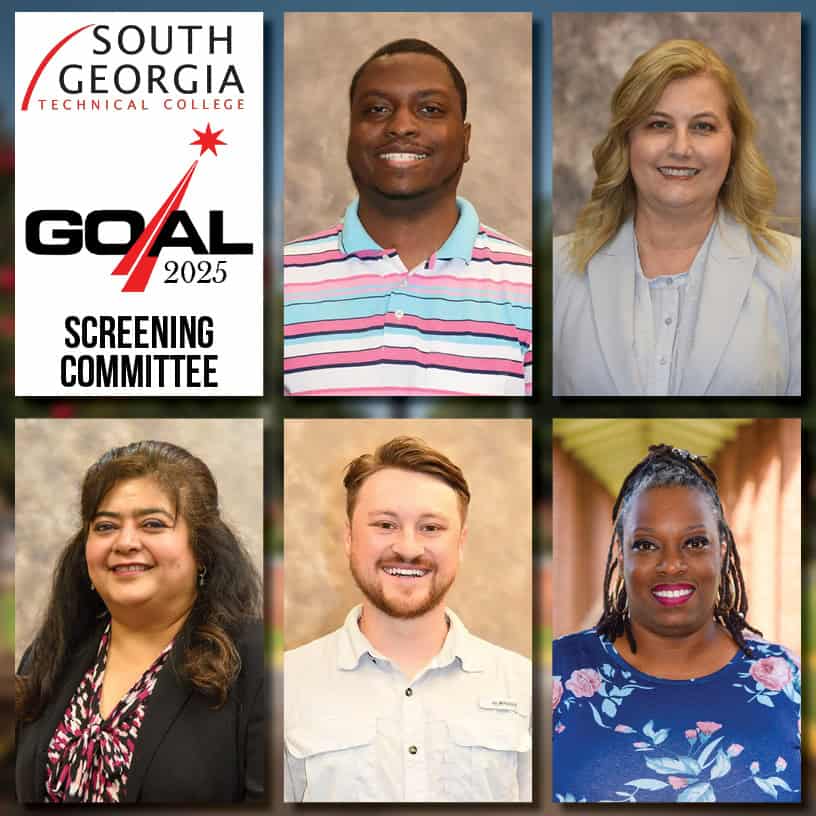 Pictured are members of the SGTC GOAL 2025 screening committee (top, l-r) Peiare Adderley, Michelle McGowan, (bottom, l-r) Sandhya Muljibhai, Tylen Pepito, and Jennifer Robinson.