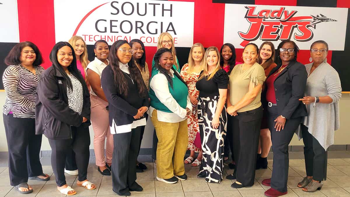 SGTC Director of Career Services Cynthia Carter (right) recently conducted a resume writing workshop for students in the college’s Practical Nursing Program. WIOA Coordinator Sandhya Muljibhai (left) also presented in the workshop.