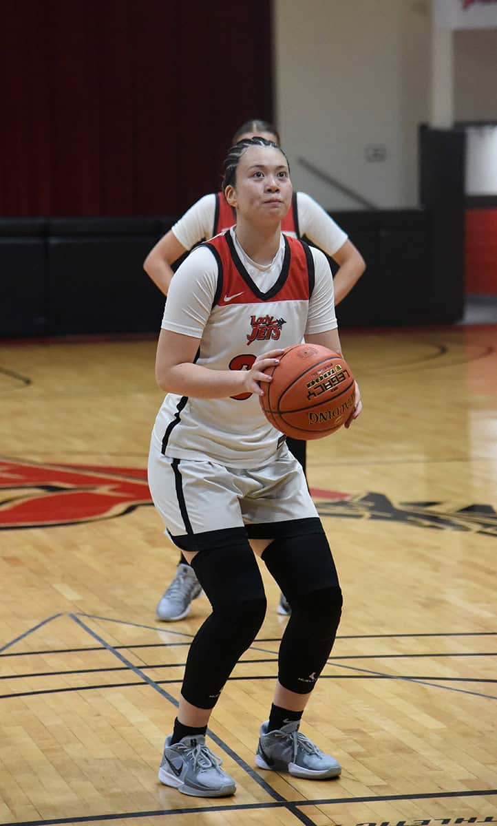 Mio Sakano (30) led the Lady Jets in scoring against Cape Fear with 23 points.