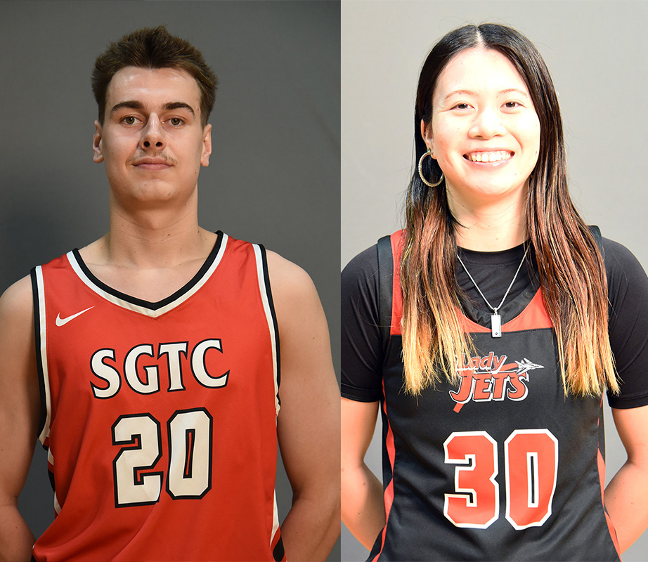 Aiden Fitzgerald (20) and Mio Sakano (30) were the top scorers for the Jet and Lady Jets in wins this week.