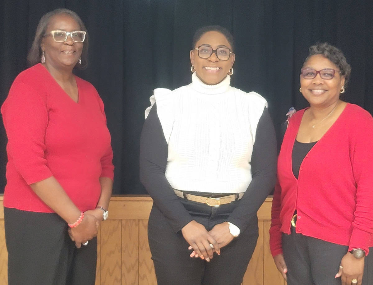 SGTC Crisp County Center Criminal Justice Instructor Wanda Bishop is shown above with SGTC Crisp County Center Black History Day speaker Lawanda Troutman, and SGTC Crisp County Center Accounting Instructor Tammy Hamilton.